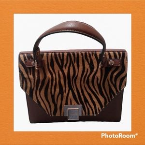 Dune London handbag genuine calf hair leather.